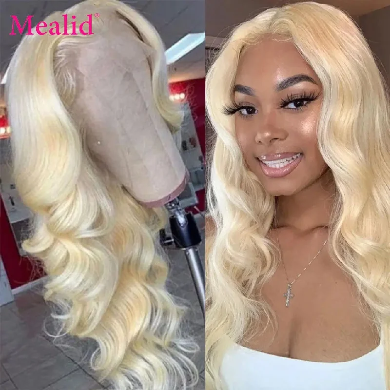 Wig for natural shine-613 Blonde 4x4 5x5 Lace Closure Wig