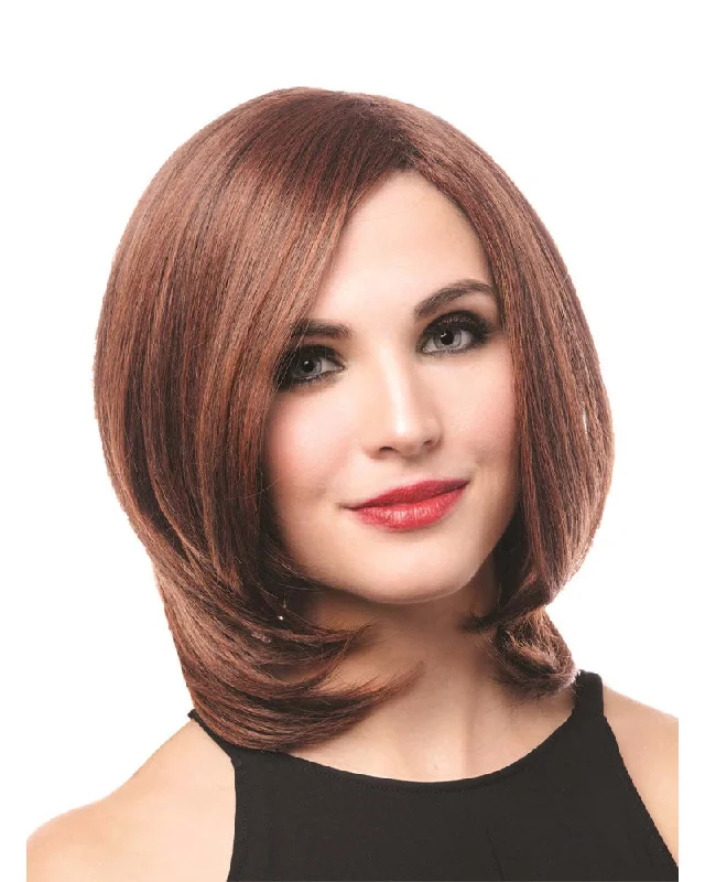 Short gray wig straight-Autumn Betry Auburn Bob Wig