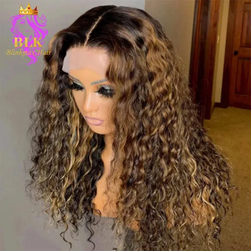 Synthetic lace wig sale-Glueless Water Wave Wig Natura Brazil Wave