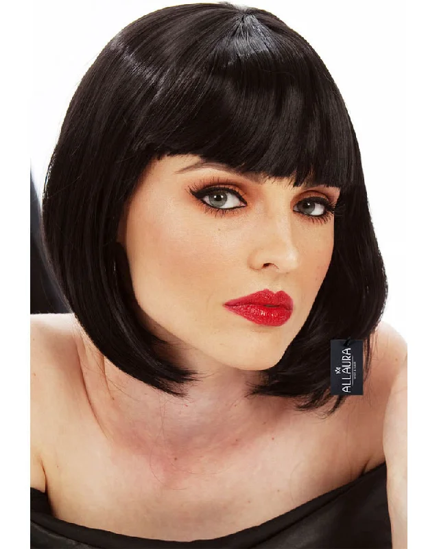 Wig for cancer patients-Crime Boss Wife Black Wig