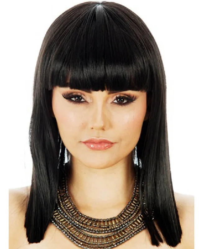 Wig for costume party-Egyptian Cleopatra Black Wig