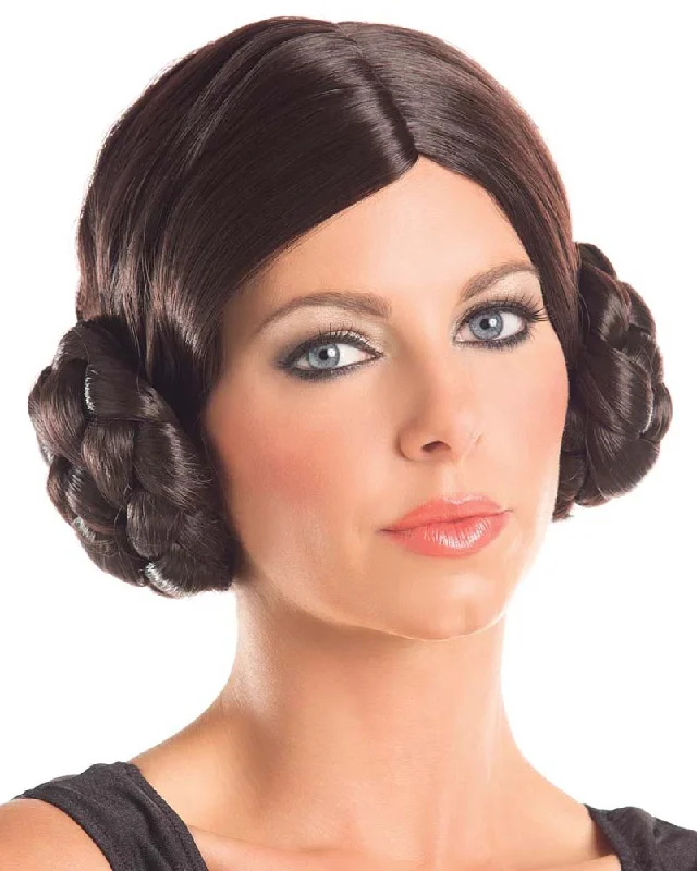 Wig for sensitive skin-Galactic Princess Brown Wig