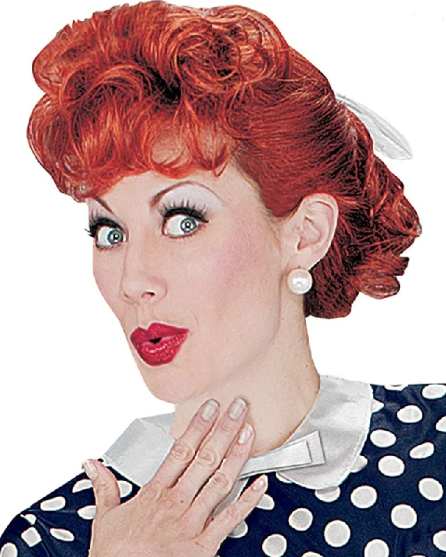 Wig for bold style-50s I Love Lucy Auburn Wig