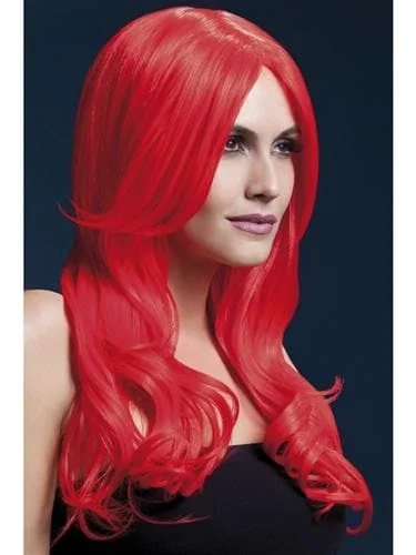 Wig for subtle texture-Khloe Wig - Neon Red