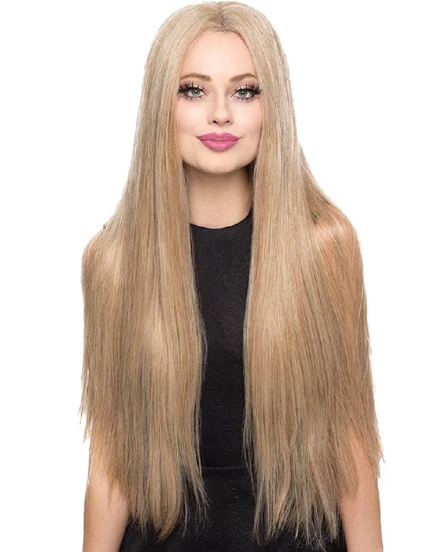 Full head wig coverage-Lace Front Yaki Long Blonde Premium Wig