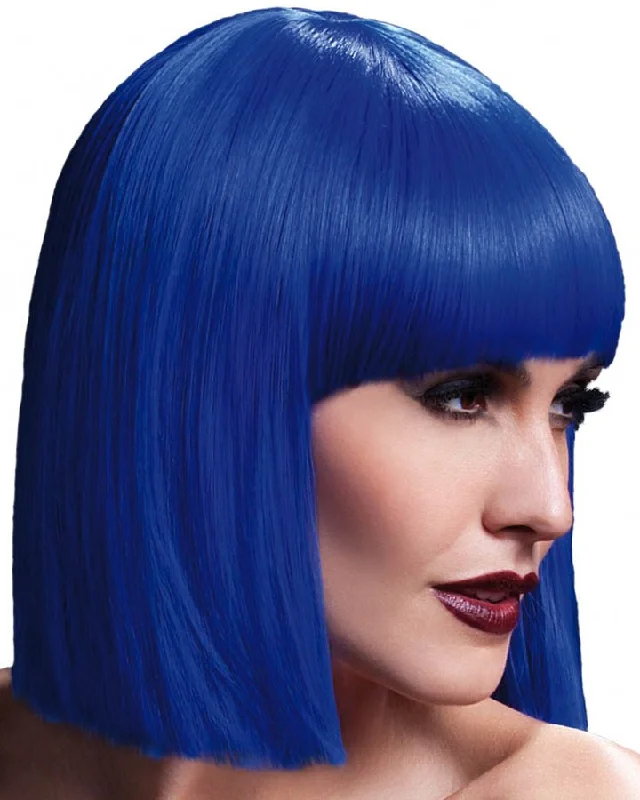 Wig for formal event-Lola Professional Bob Blue Wig