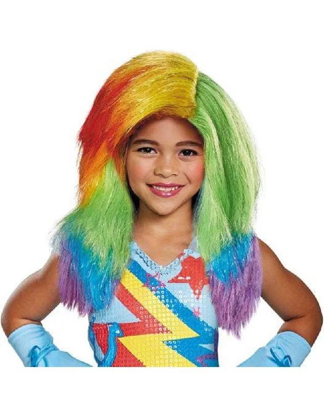 Pre-plucked wig hairline-My Little Pony Rainbow Dash Child Wig