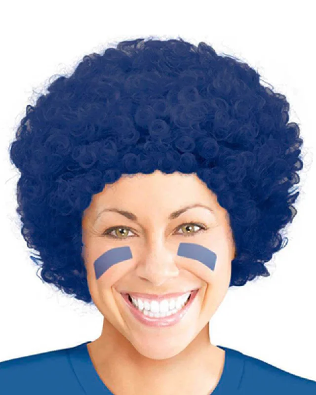 Wig brush for curls-Navy Curly Wig