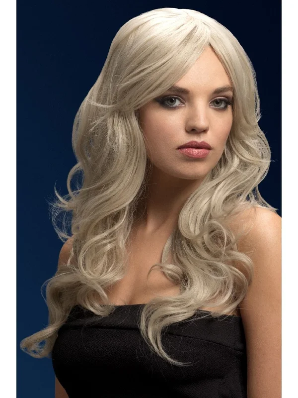 Wig for vibrant texture-Nicole Wig - Silver Blonde