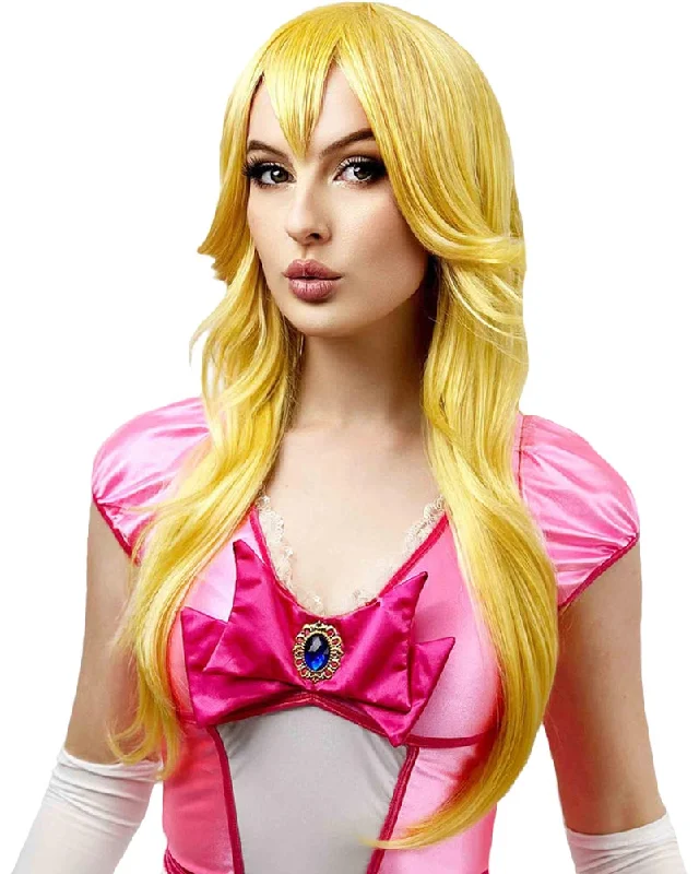 Wig for vibrant texture-Premium Fruity Princess Long Yellow Wig