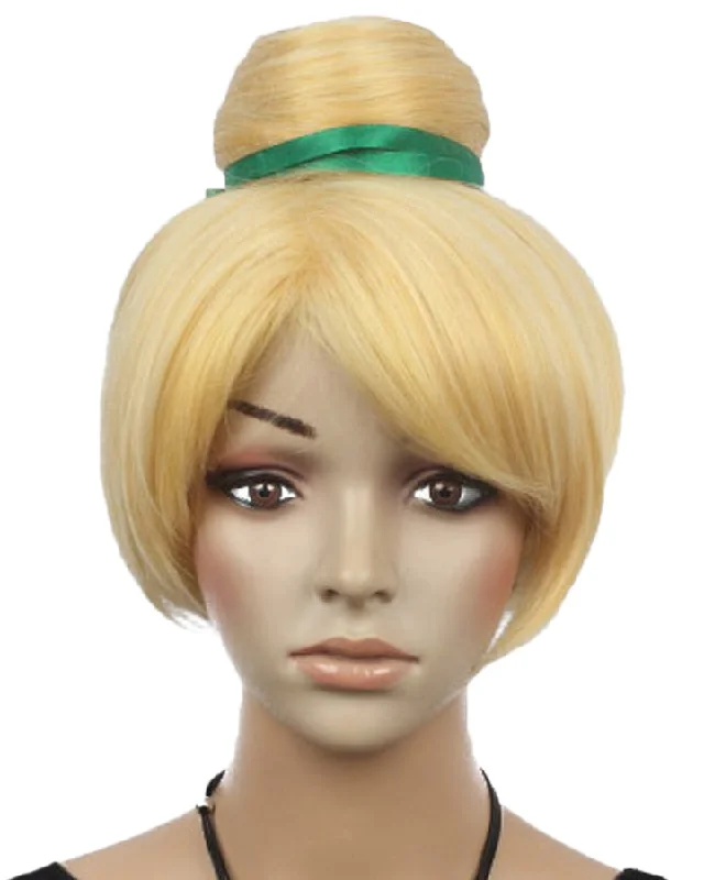 Wig for hot weather-Premium Tinkerbell Blonde Wig