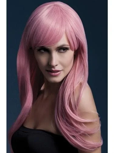 Wig for sleek style-Sienna Wig - Pastel Pink