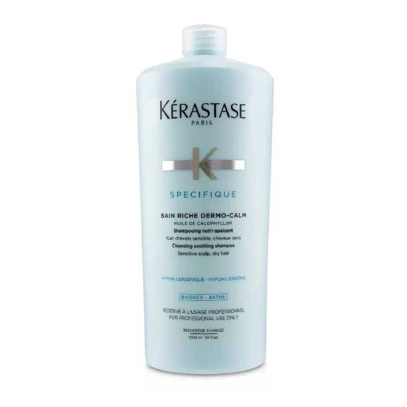 Curl cream-Kerastase Specifique Bain Riche Dermo-Calm Cleansing Soothing Shampoo (Sensitive Scalp, Dry Hair)  1000ml/34oz