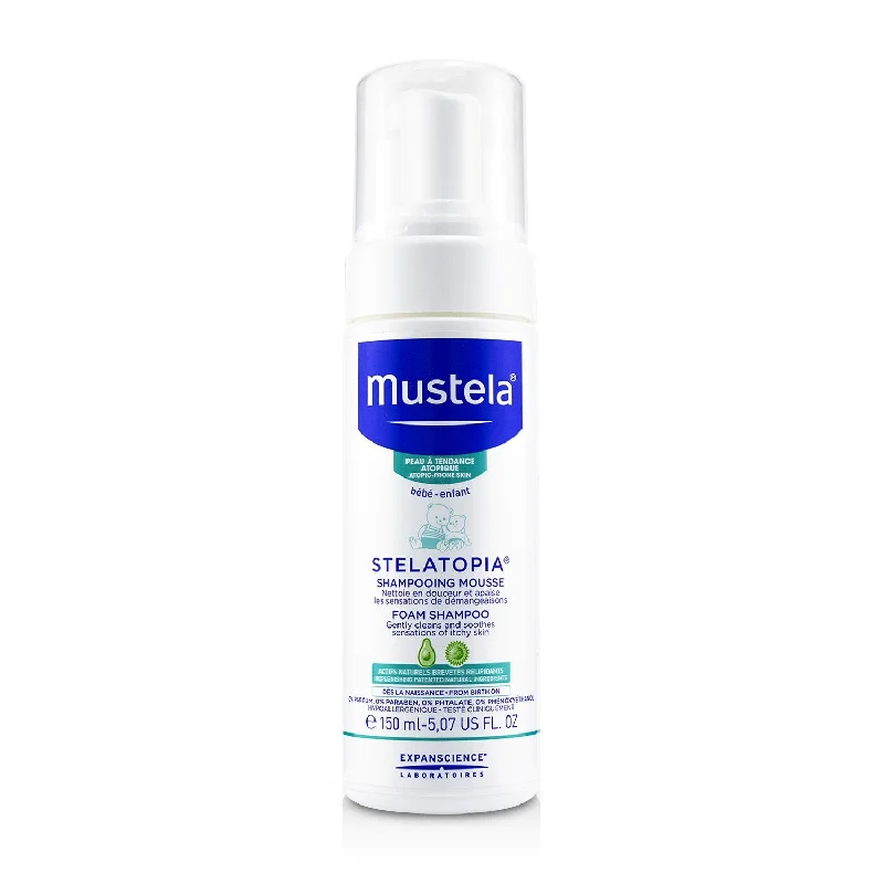 Hair thickener-Mustela Stelatopia Foam Shampoo (Gently Cleans and Soothes Sensations of Itchy Skin)  150ml/5.07oz