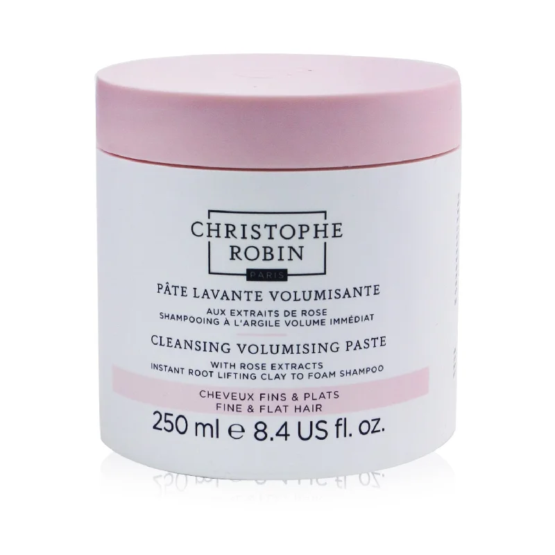 Hair detangler-Christophe Robin Cleansing Volumising Paste with Rose Extracts (Instant Root Lifting Clay to Foam Shampoo) - Fine & Flat Hair  250ml/8.4oz