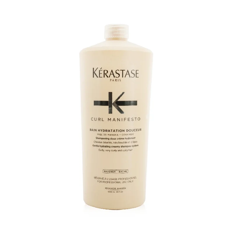 Pomade-Kerastase Curl Manifesto Bain Hydratation Douceur Shampoo Gentle Creamy Shampoo - For Curly, Very Curly & Coily Hair (Salon Size)  1000ml/34oz