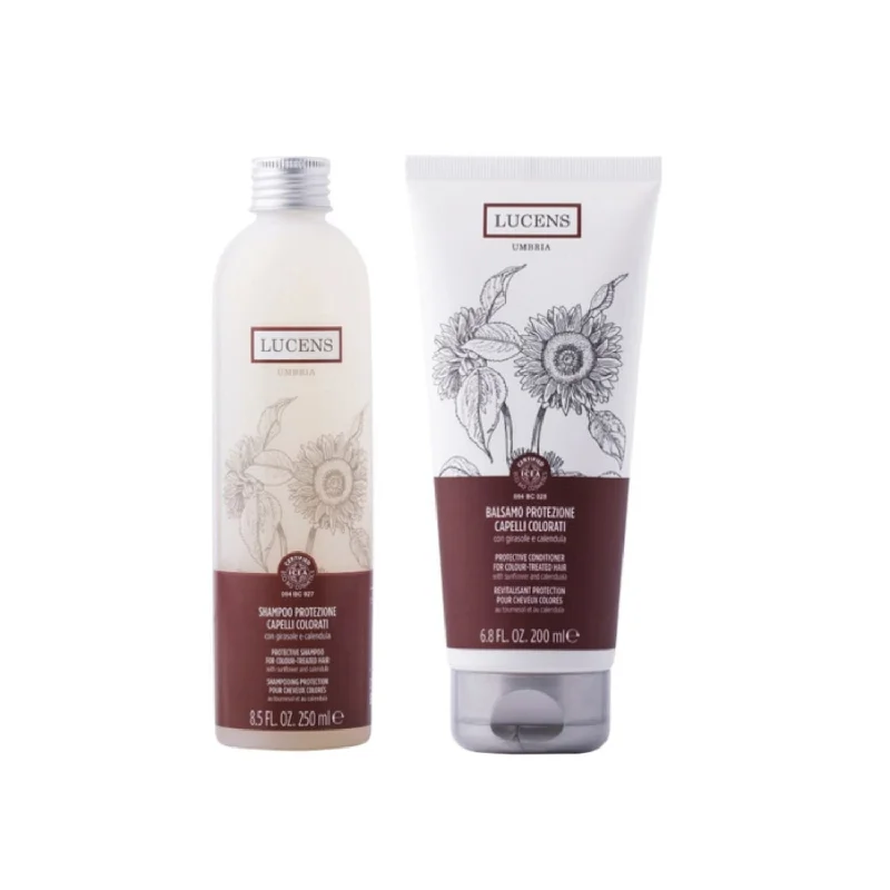 Hair thickener-Lucens Protective Shampoo (250ml) + Protective Conditioner (200ml) for Colour-Treated Hair  Fixed Size