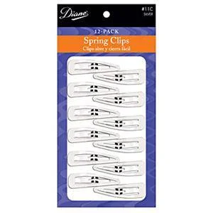 Styling foam-DIANE SPRING CLIPS-SILVER 12 PACK-D11C