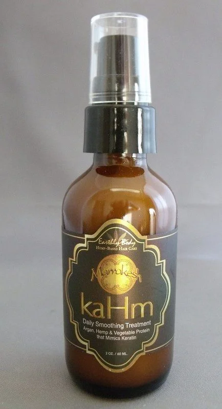 Hair care products for curly hair-EARTHLY BODY MARRAKESH KAHM DAILY SMOOTHING TREATMENT 2 OZ