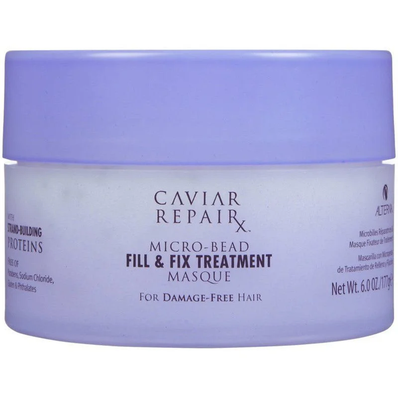 Hair care for heat-damaged hair-Alterna Caviar Repair Micro-bead Fill and Fix Treatment Masque 6 oz