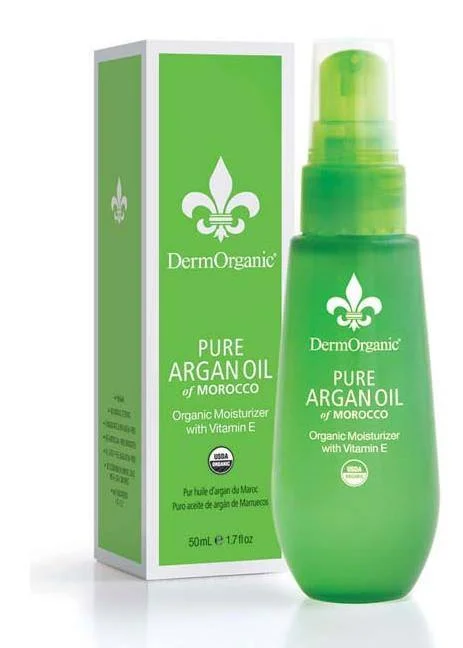 Hair care routine for hair shine-DERMORGANIC PURE ARGAN OIL 1.7 OZ