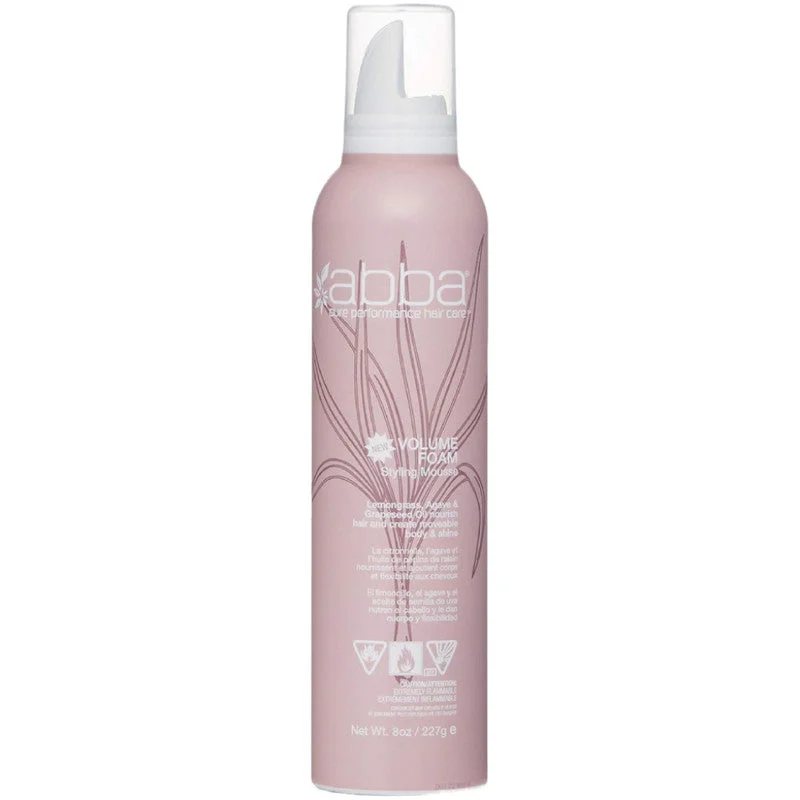 Straightening cream-Abba Volume Foam 8 oz