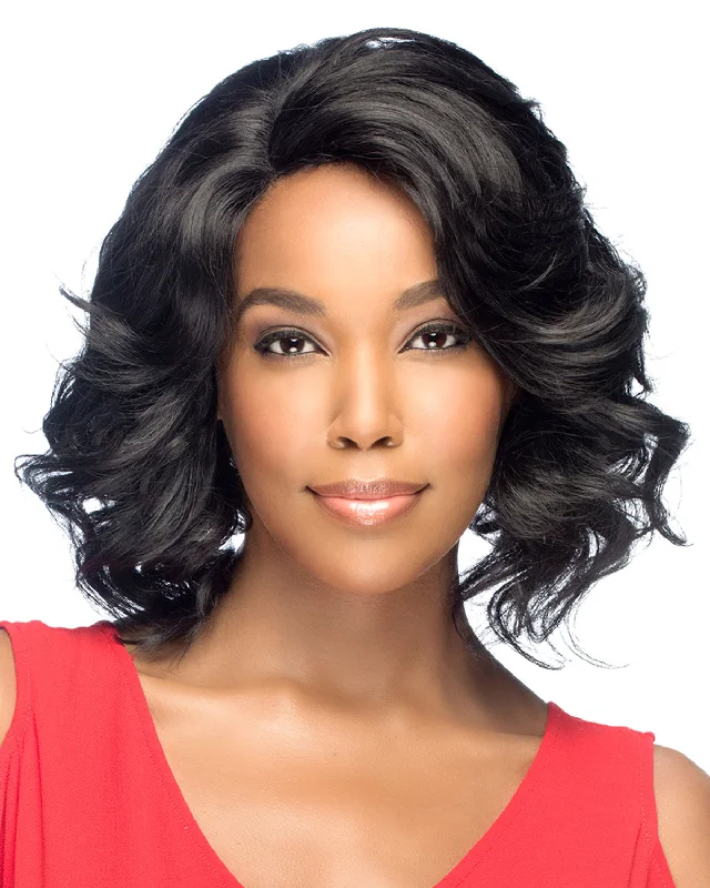 Synthetic wigs with kinky curls-AL-Trudy | Lace Front Synthetic Wig by Vivica Fox