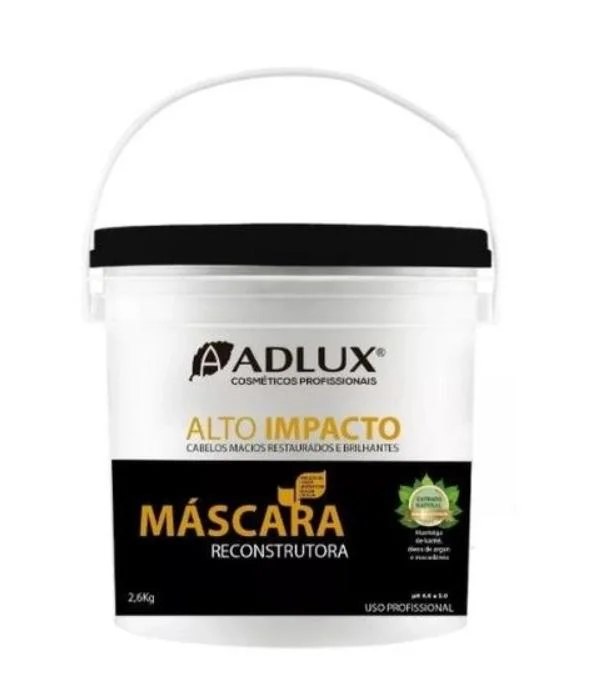 Hair care products for dull hair-Alto Impacto High Impact Hair Moisturizing Reconstruction Mask 2,5Kg - Adlux