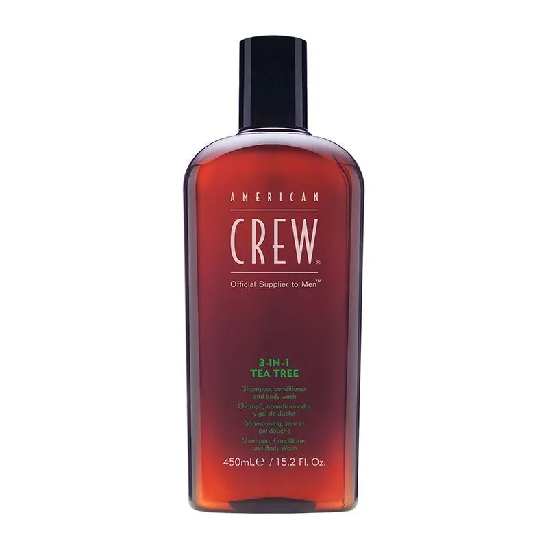 Hair care for porous hair-American Crew 3In1 Tea Tree 450ml