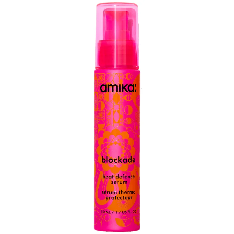 Hair care routine for volume-Amika Blockade Heat Defense Serum 1.7 oz