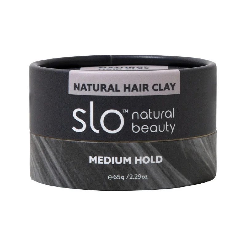 Hair control cream-Slo Natural Beauty Natural Hair Clay Medium Hold 65g