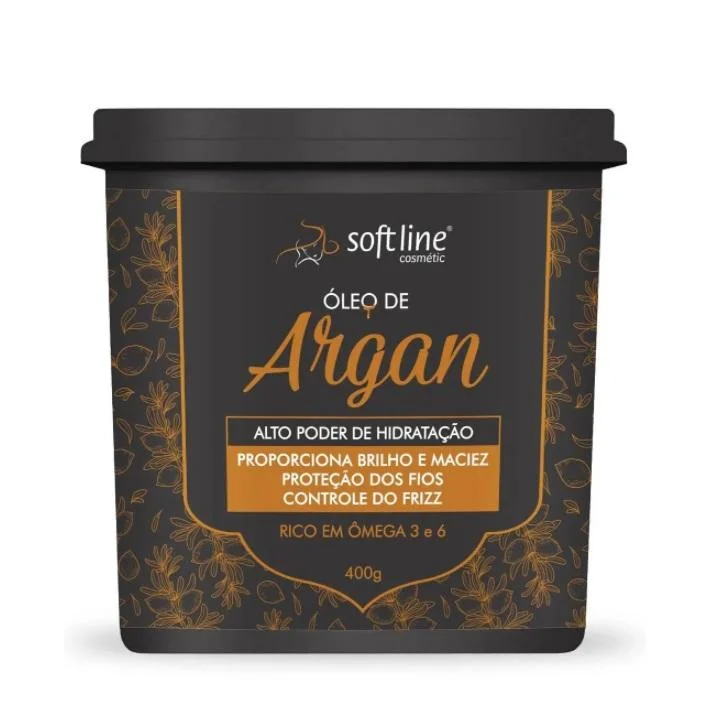 High-shine gel-Argan Oil Moisturizing Frizz Control Softness Brightness Mask 400g - Soft Line