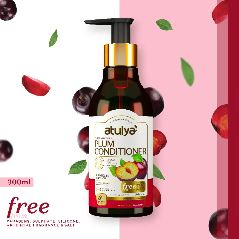 How to care for thin wavy hair-atulya Plum Hair Conditioner - 300ml (Buy 7 Products & Get Rs.700 Off)