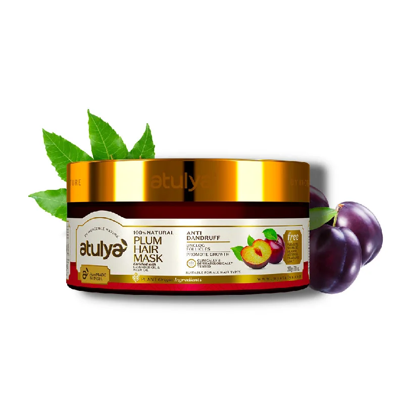 Hair care for dull hair-atulya Plum Hair Mask - 200gm