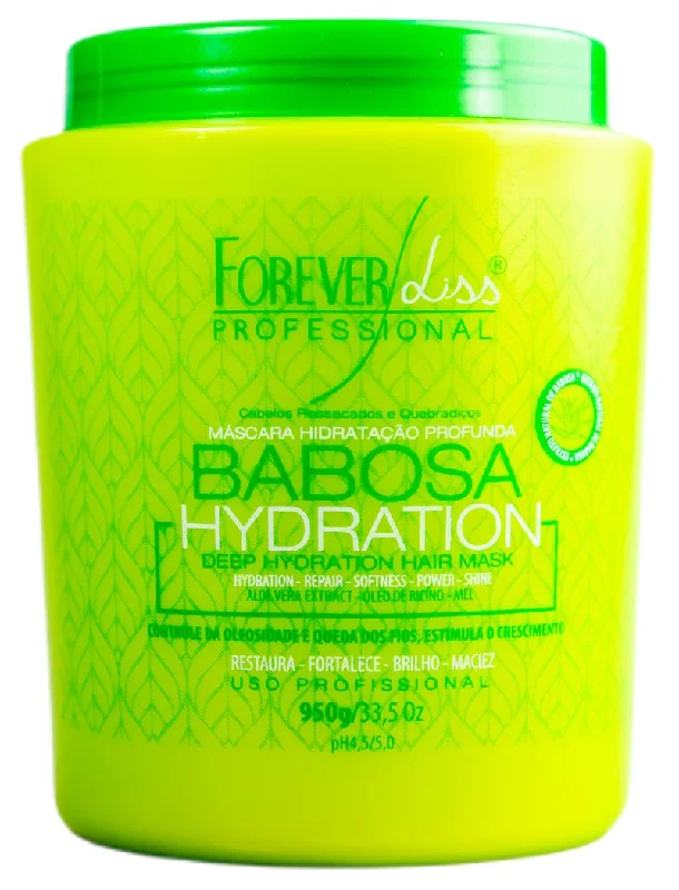 Hair care for fine curly hair-Babosa Slug Hair Deep Hydration Repair Moisturizing Mask 950g - Forever Liss