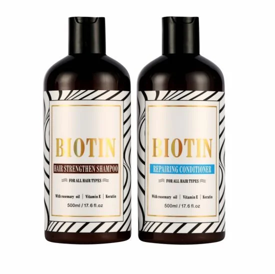 Heat protectant spray-Biotin Hair Strengthen Shampoo for all hair types, with Rosemary/Vitamin E/ Keratin, 500ml/17.6fl.oz.