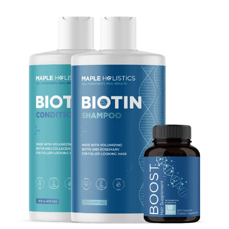 Best hair care for oily roots-Biotin Set and Biotin Bundle