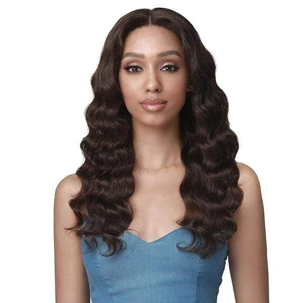 real person hair ring large-Bobbi Boss 100% Human Hair 13X4 360 Swiss Lace Front Wig - MHLF516 NAHLA