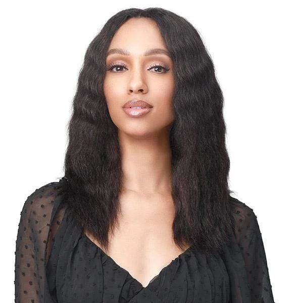 real person hair ring artisan shop-Bobbi Boss 100% Human Hair Wet & Wavy Lace Front Wig - MHLF442 MONA