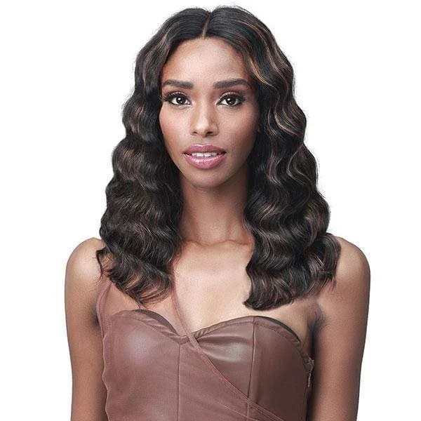 real person hair ring gift idea-Bobbi Boss 100% Human Hair Lace Front Wig - MHLF563 NEONA