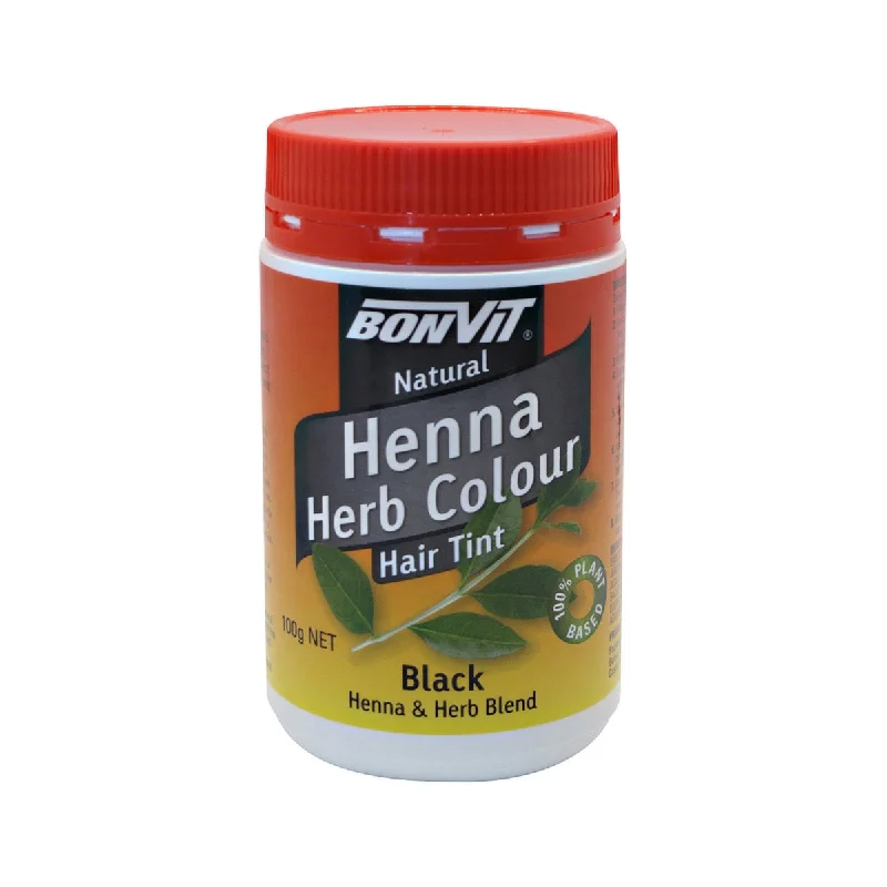 Hair custard-BONVIT Natural Hair Tint Henna Herb Colour (Henna & Herb Blend) 100g Black