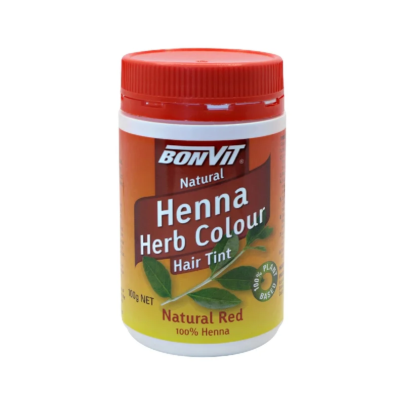 Anti-static oil-BONVIT Natural Hair Tint Henna Herb Colour (Henna & Herb Blend) 100g Natural Red