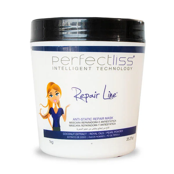 Hair care tips for curly hair-Deep Hair Mask Repair Line Sos 1kg - Perfect Liss