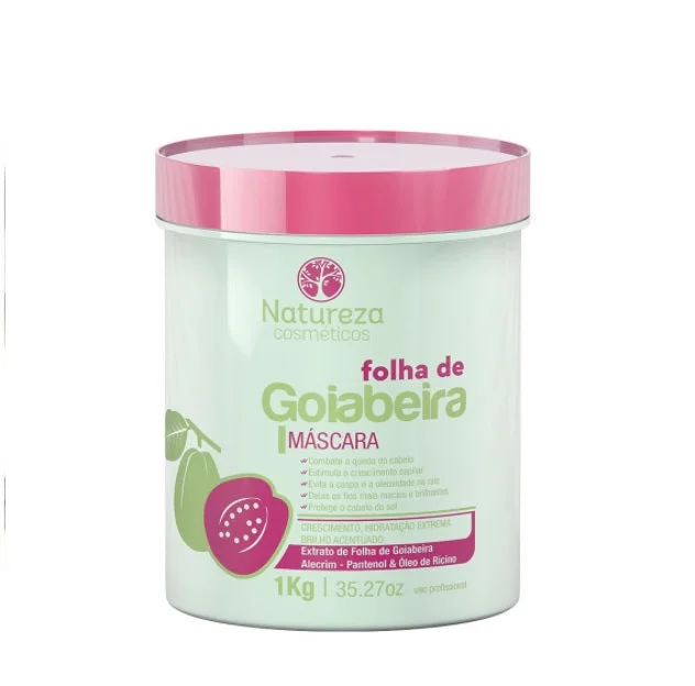 Best hair care for oily roots-Brazilian Goiaba Guava Leaf Extreme Moisturizing Mask 1Kg - Natureza Cosmetics