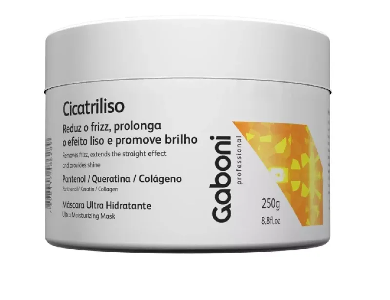 Hair care tips for thick hair-Cicatriliso GB.tox Hair Plastic Volume Reduction Hydration Mask 250g - Gaboni