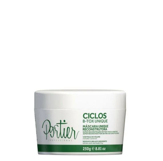 Hair care products for hair growth-Ciclos B-Tox Unique Reconstruction Hair Shine Malleabillity Mask 250g - Portier