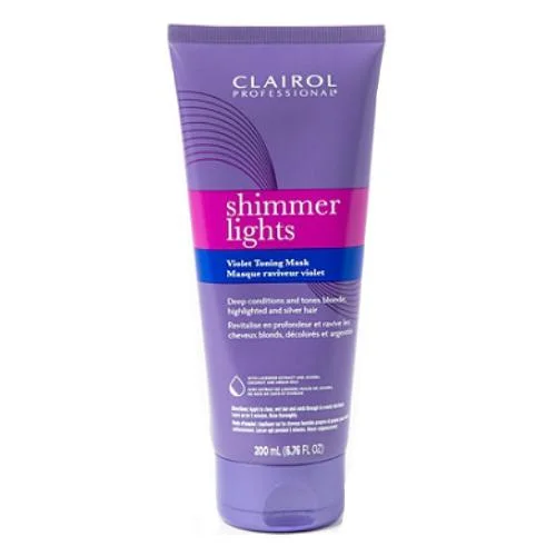 How to care for thick hair-Clairol Shimmer Lights Violet Toning Mask 6.76 oz