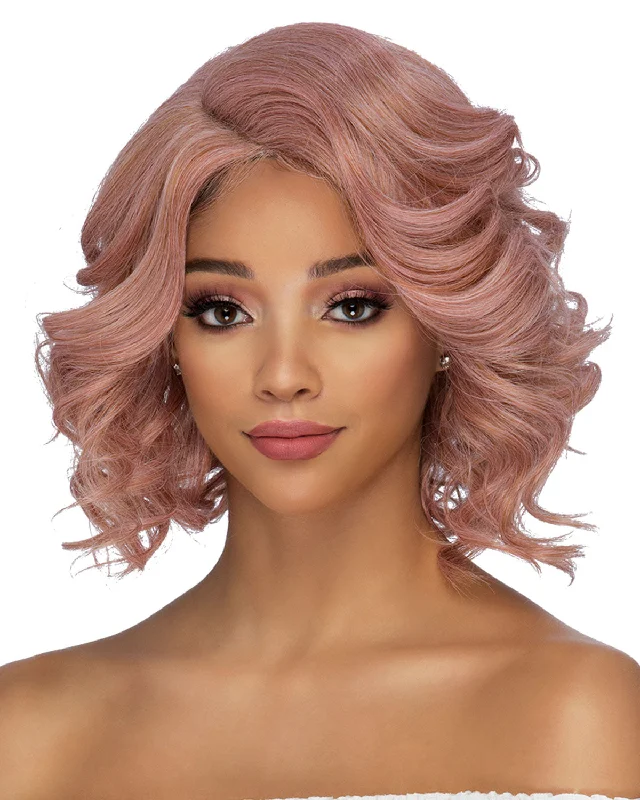 Synthetic wigs for vintage look-Codelia | Lace Front & Lace Part Synthetic Wig by Vivica Fox