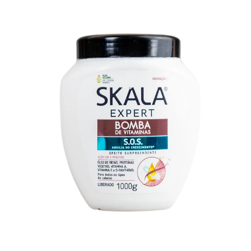 Hair care products for growth-Creme De Tratamento Bomba De Vitaminas / Cream Pump Vitamins Treatment Treatment Cream - Skala