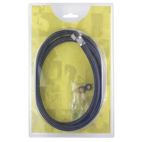 Hair fortifier-Crewe Nylon Shower Hose - Black